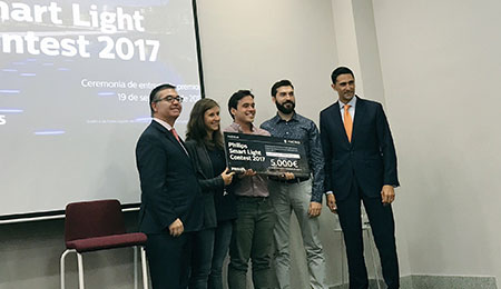 Aluzina Madrid, ganador de la primera edición del reto “Philips Smart Light Contest 2017” promovido por el Ayuntamiento de Madrid y Philips Lighting 