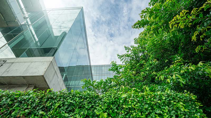An energy smart building that reduces carbon emissions.