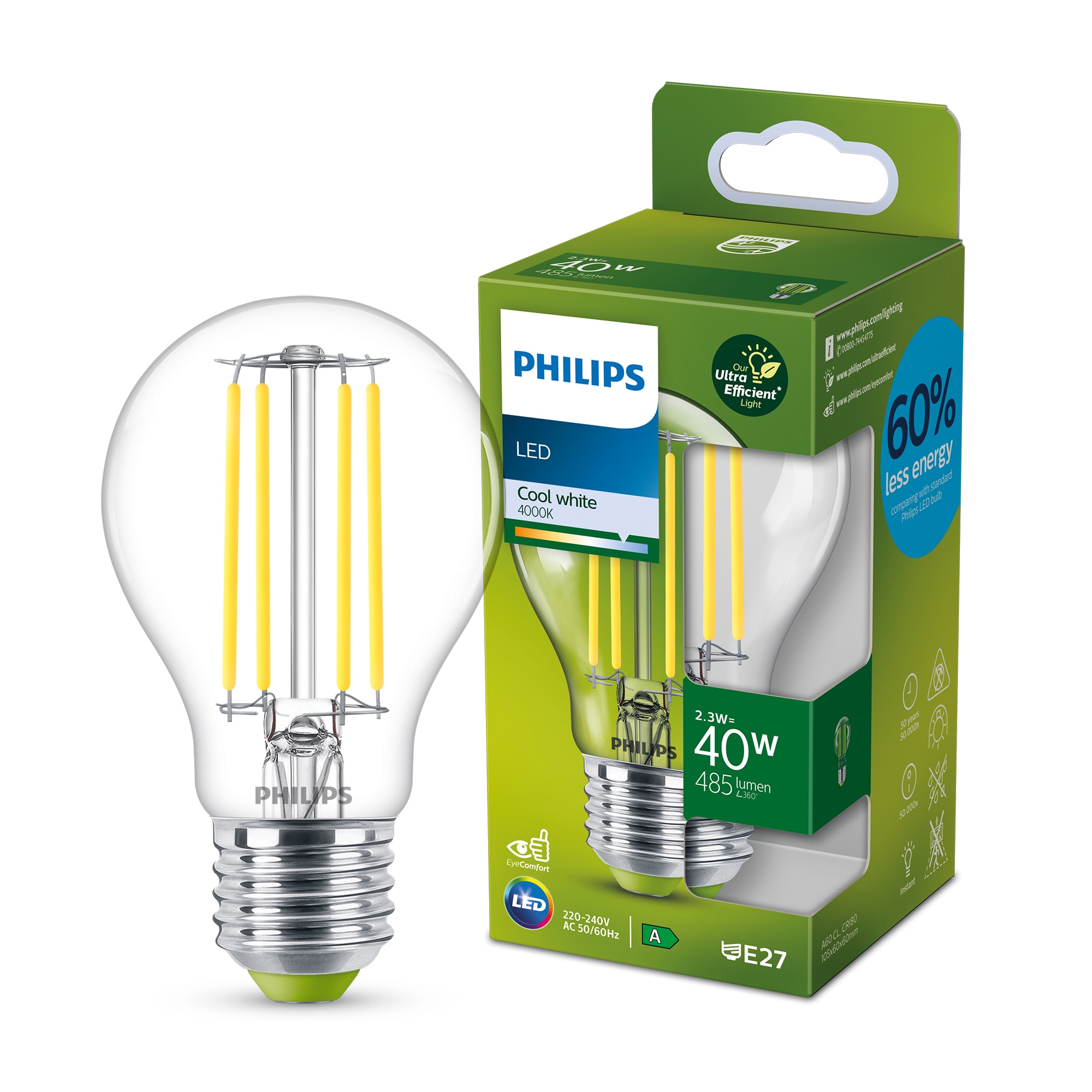 Stressvol Dom staan De meest energiezuinige Philips LED A-klasse lampen | Signify  Bedrijfswebsite