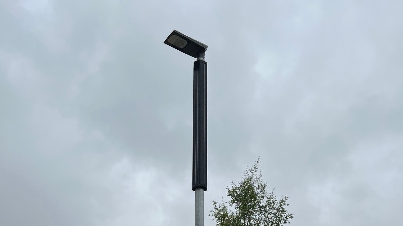 Solar hybrid streetlight installed in Trafford