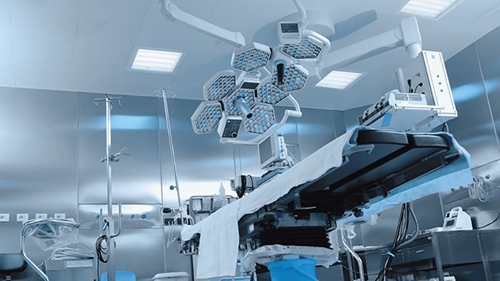Surgicare lighting in operating room