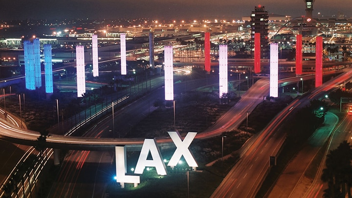 Four airports around the world choose Color Kinetics LED lighting systems