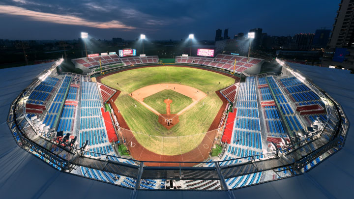 昕诺飞智能互联LED体育照明助力台湾桃园棒球场华丽升级